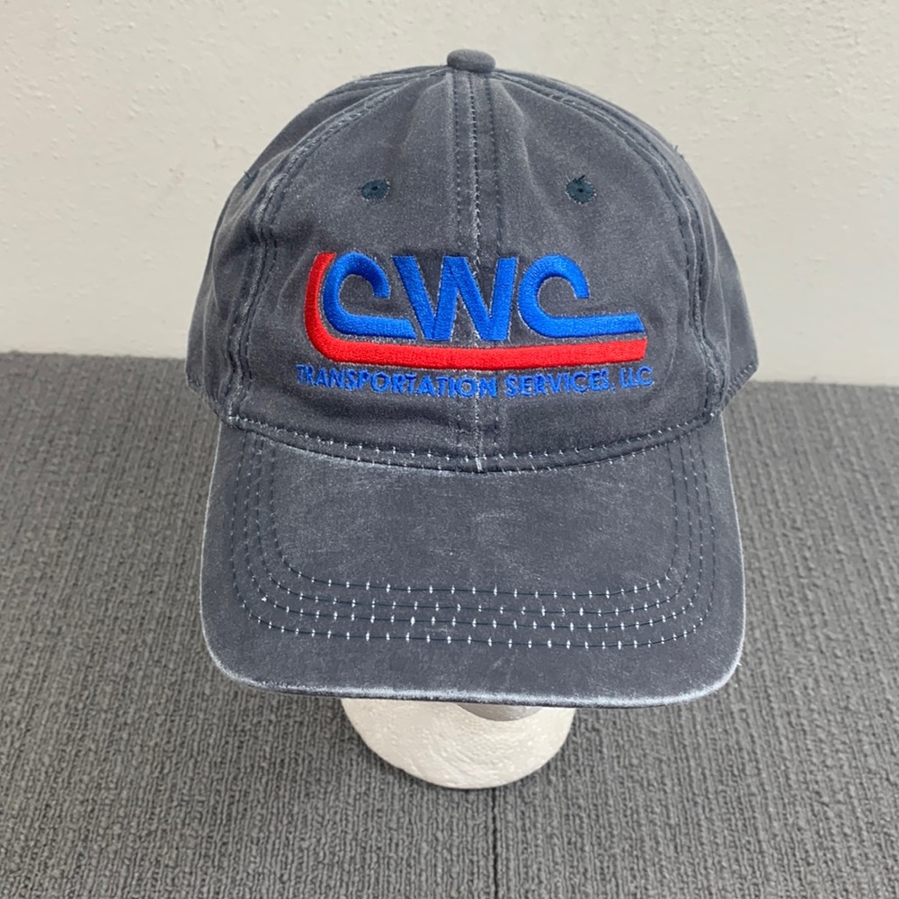 CWC Baseball Hat Mens OSFM Gray Blue Strapback Cap OC Platinum Series